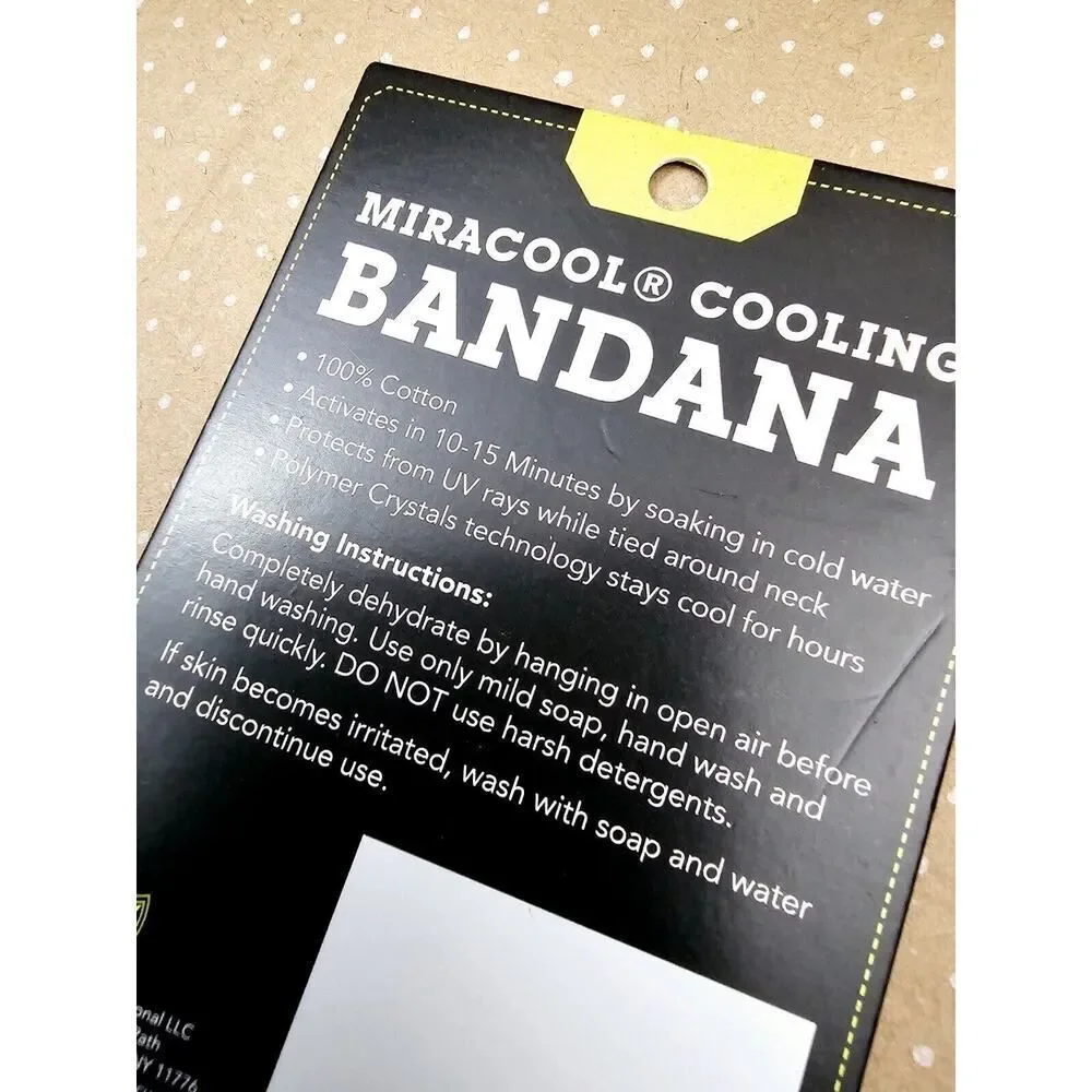 Occunomix MiraCool Cooling Bandanas Heat Stress ~Blue & Red Asst.